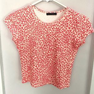 Brandy Melville pink cheetah shirt